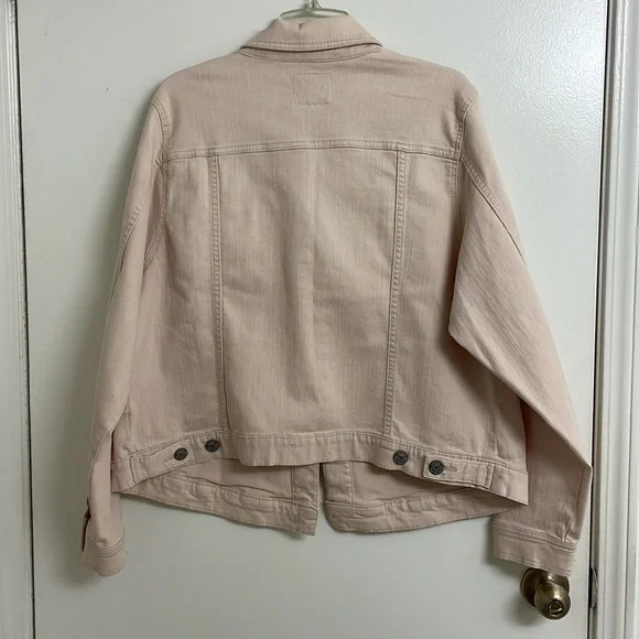 Torrid Light Pink Denim Jacket Size 3 - Picture 2 of 5